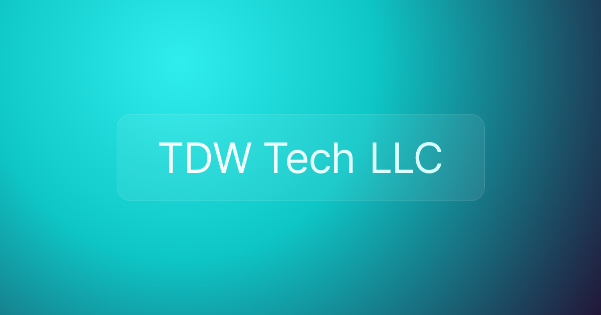 TDW Tech LLC