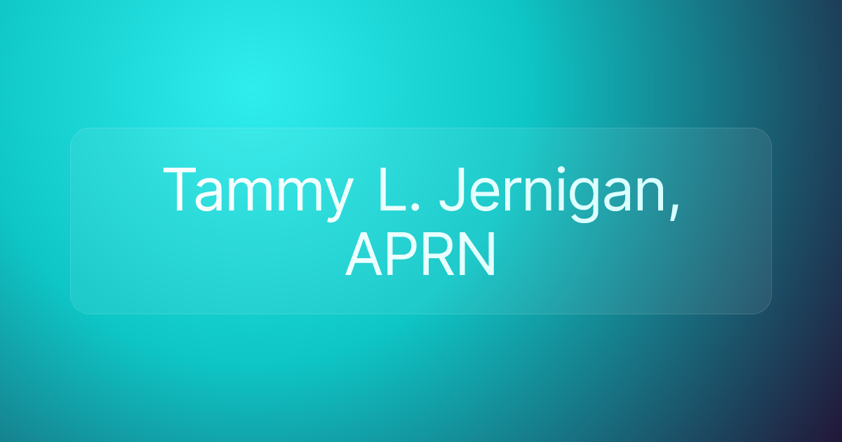 Tammy L. Jernigan, APRN