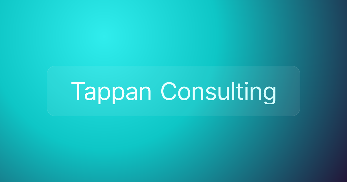 Tappan Consulting