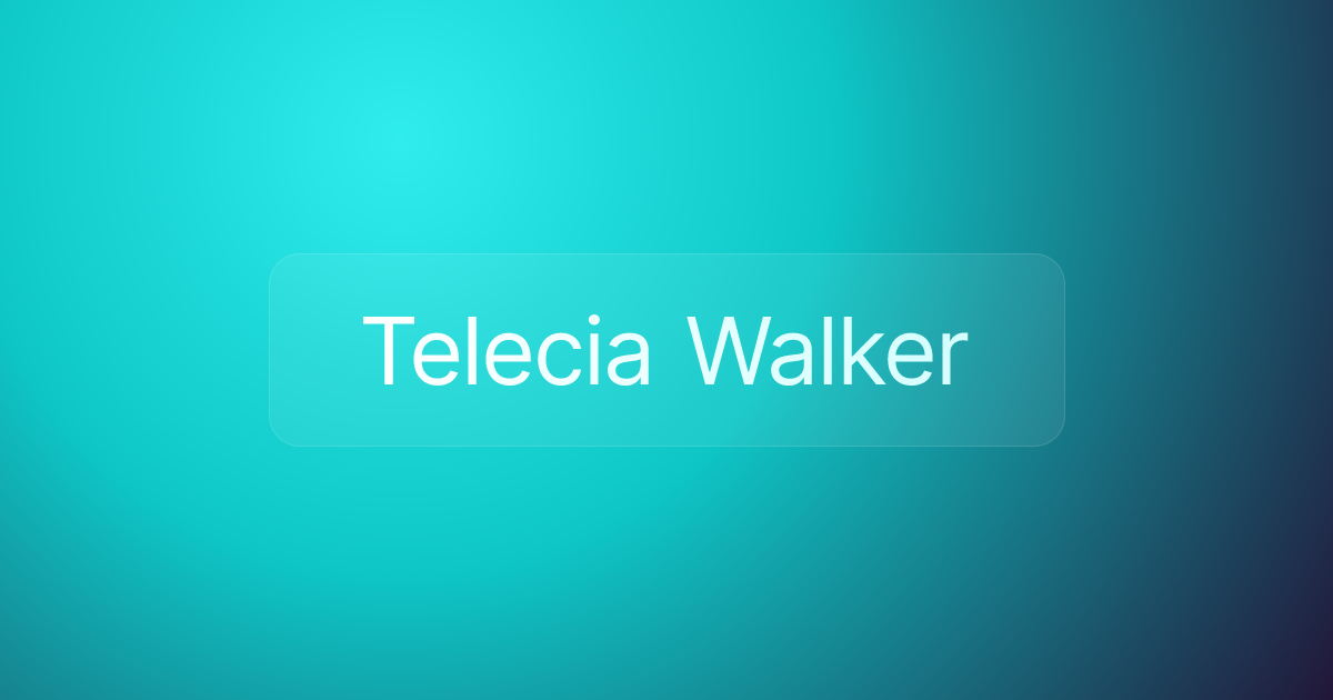 Telecia Walker