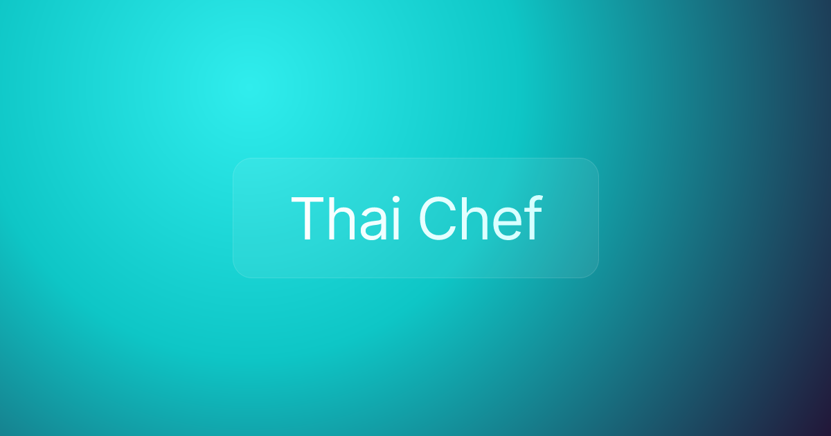 Thai Chef