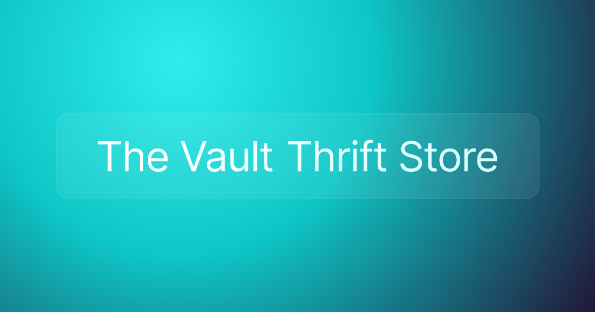 The Vault Thrift Store