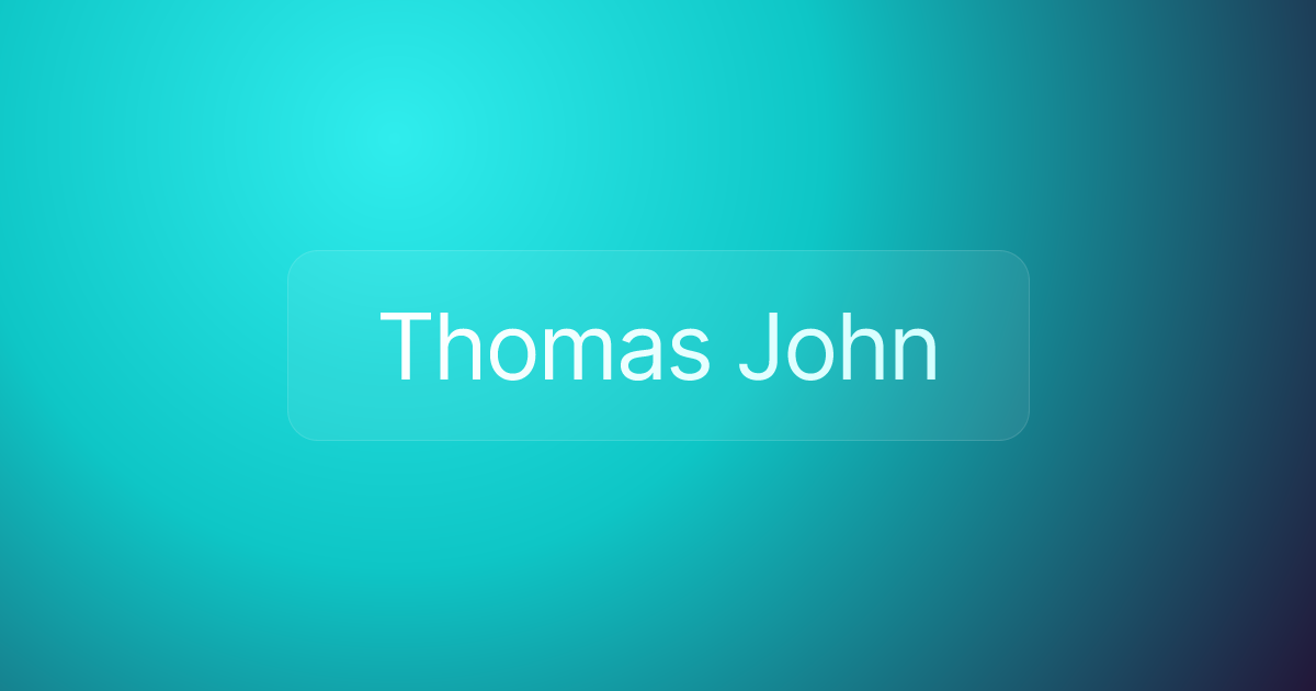 Thomas John