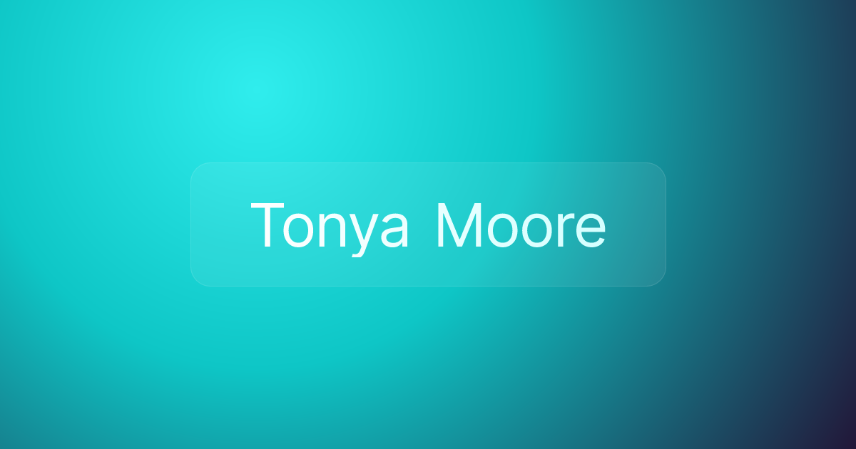 Tonya Moore