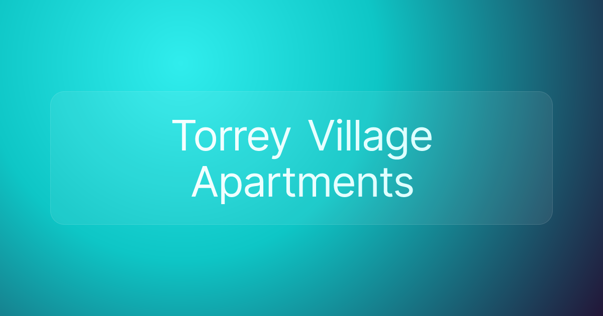 Torrey Village Apartments