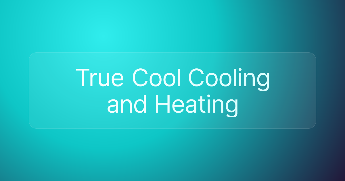 True Cool Cooling and Heating