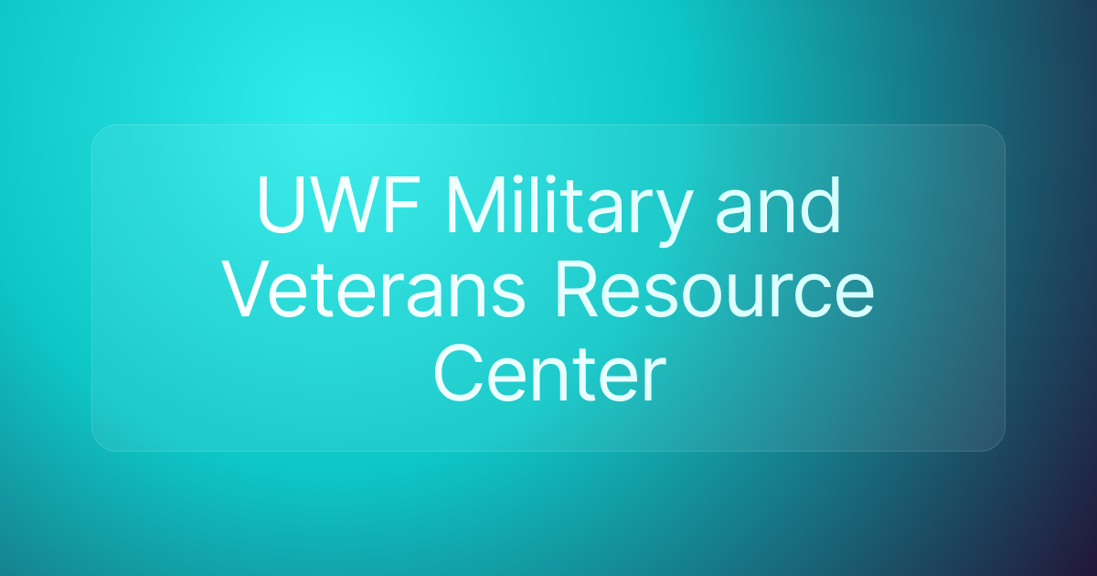 UWF Military and Veterans Resource Center