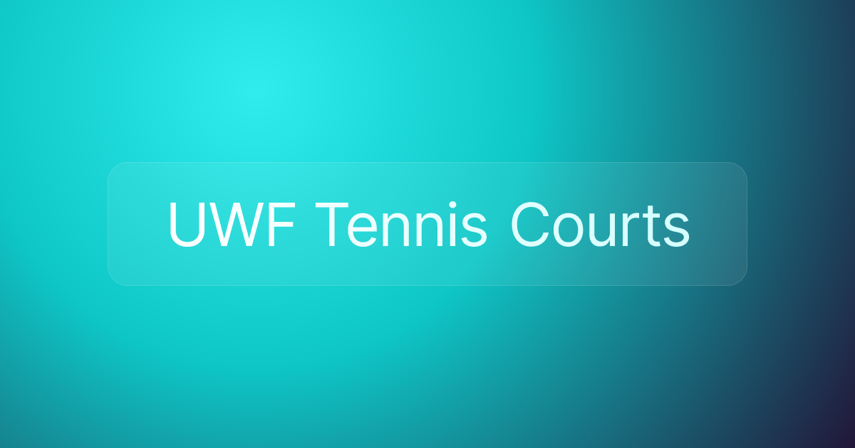 UWF Tennis Courts