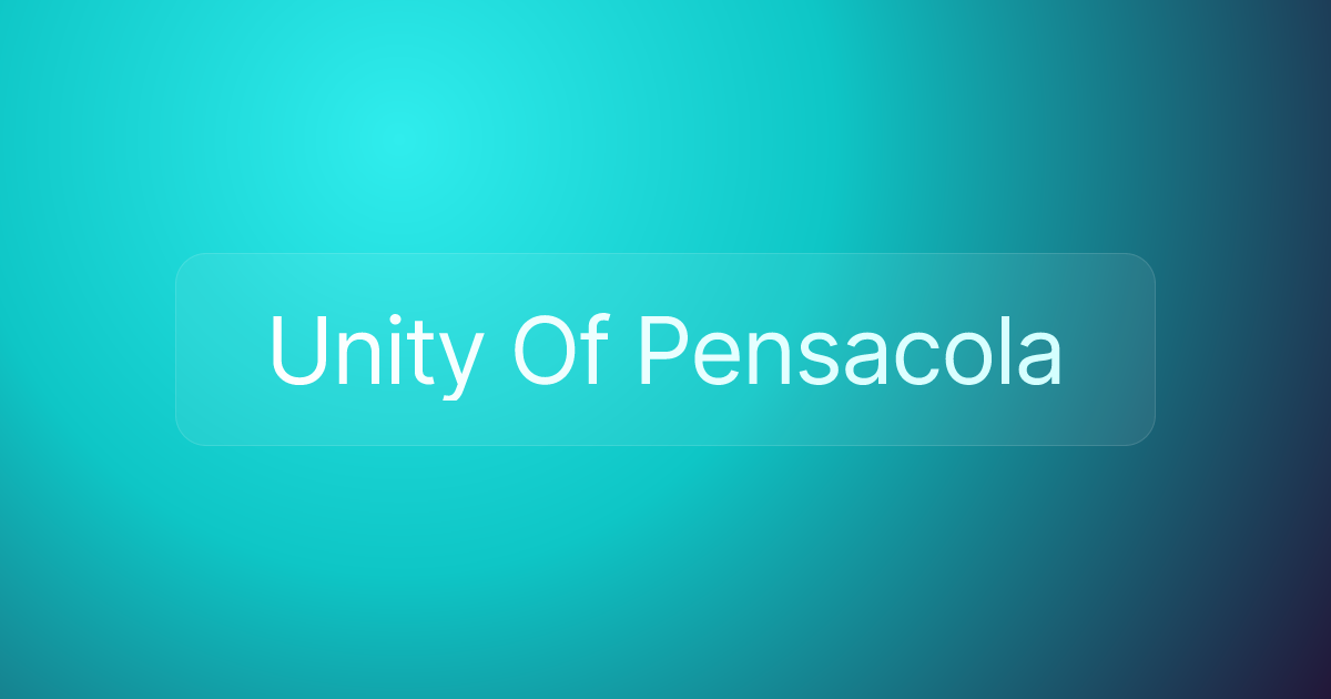 Unity Of Pensacola