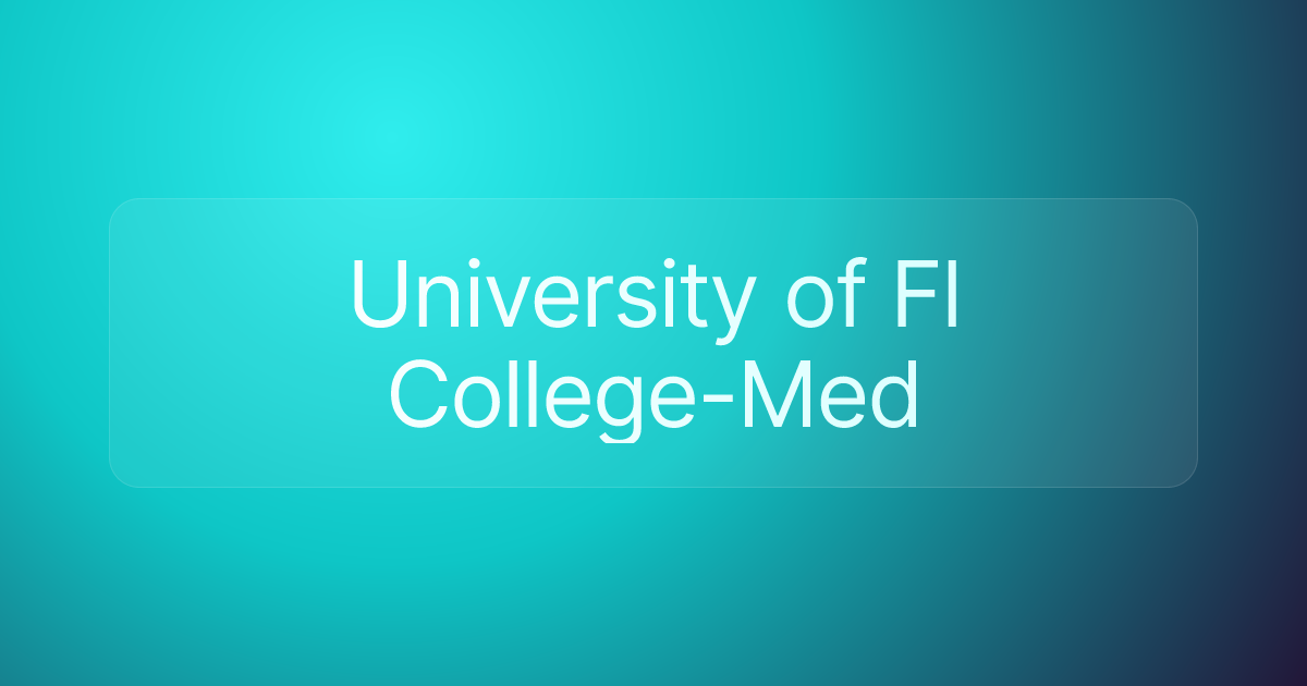 University of Fl College-Med