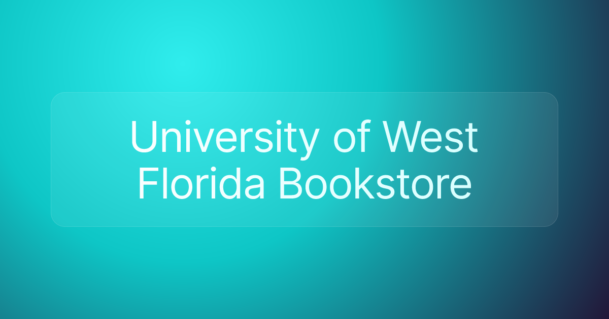 University of West Florida Bookstore