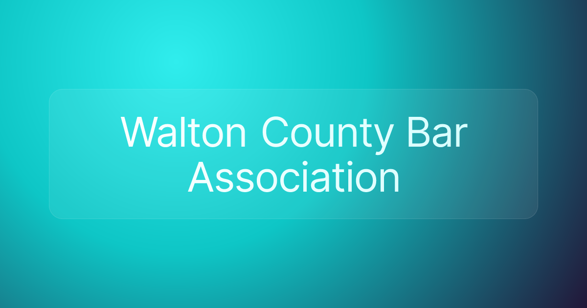 Walton County Bar Association