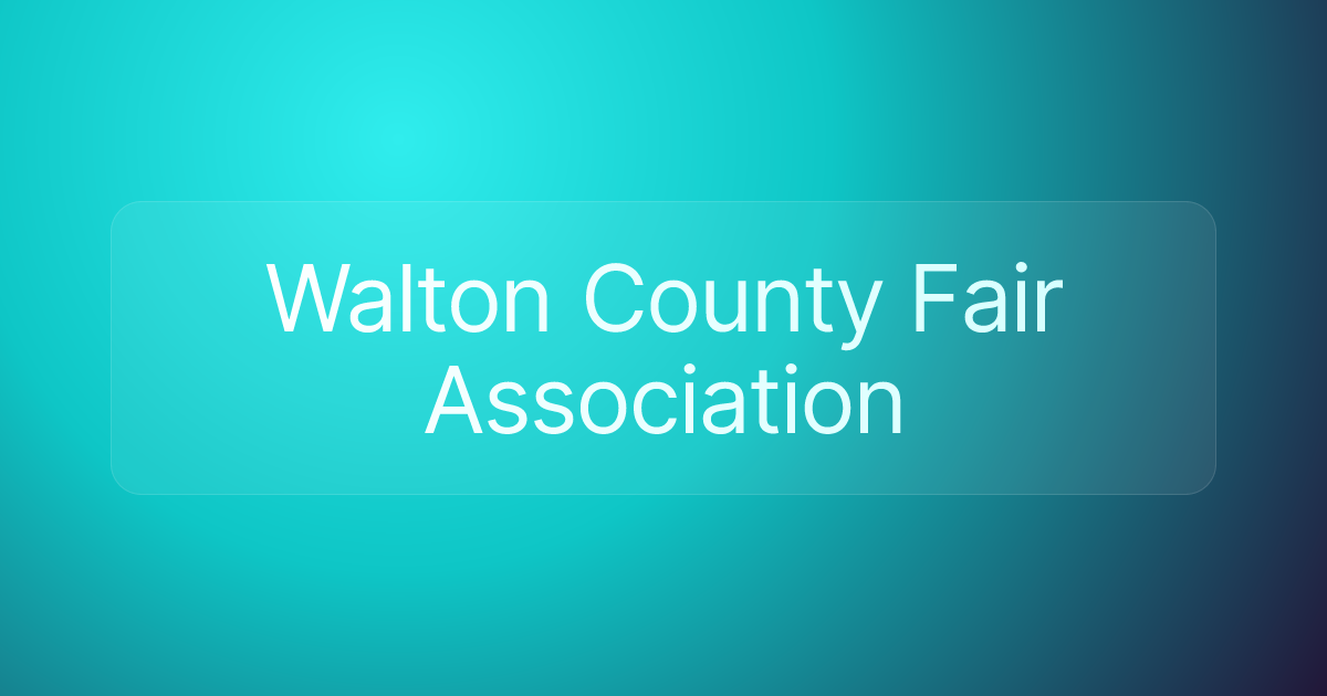 Walton County Fair Association