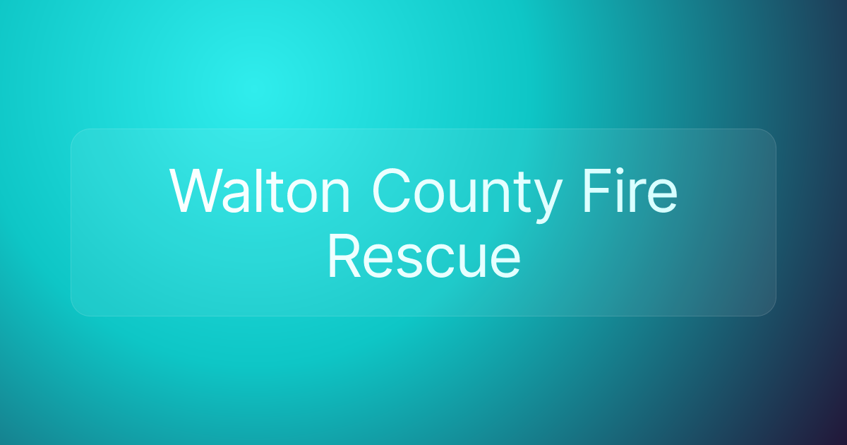 Walton County Fire Rescue