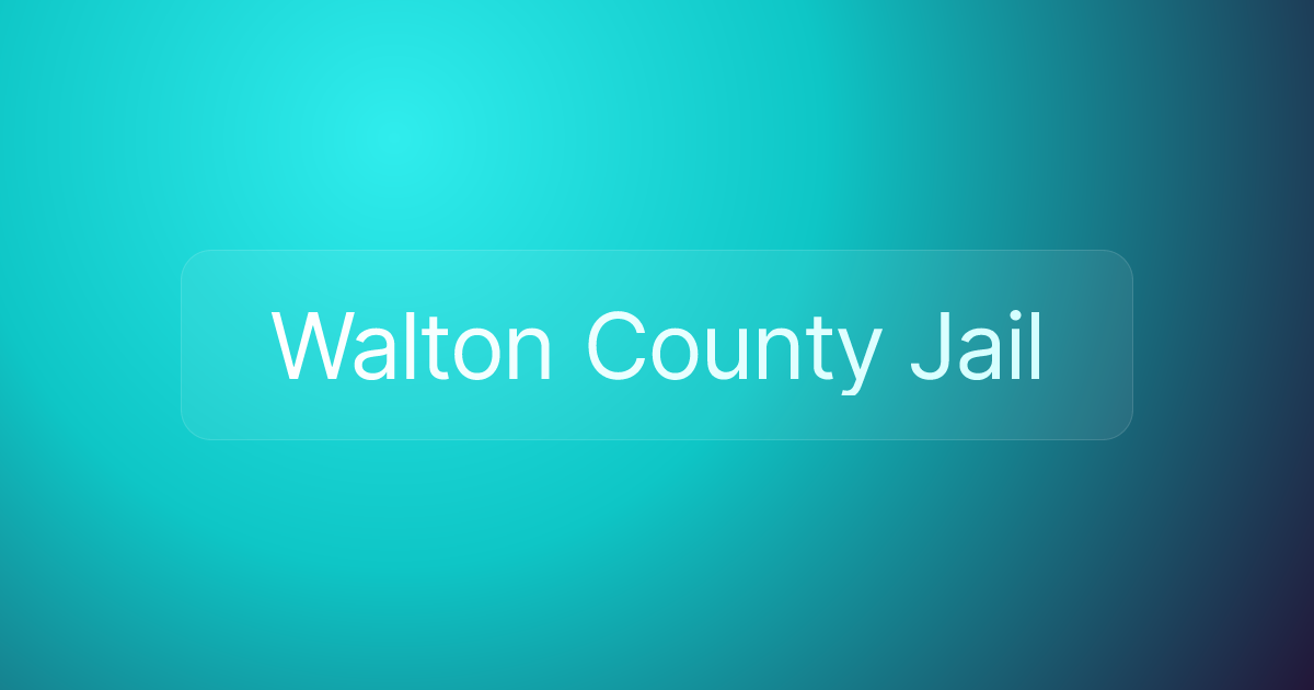 Walton County Jail