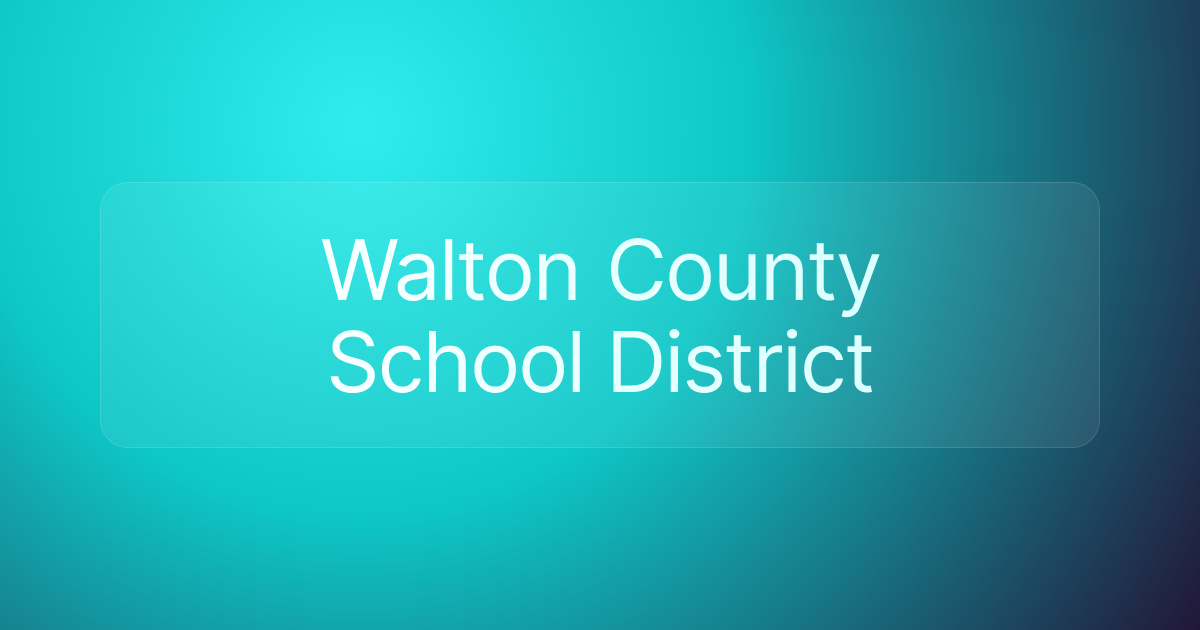 Walton County School District