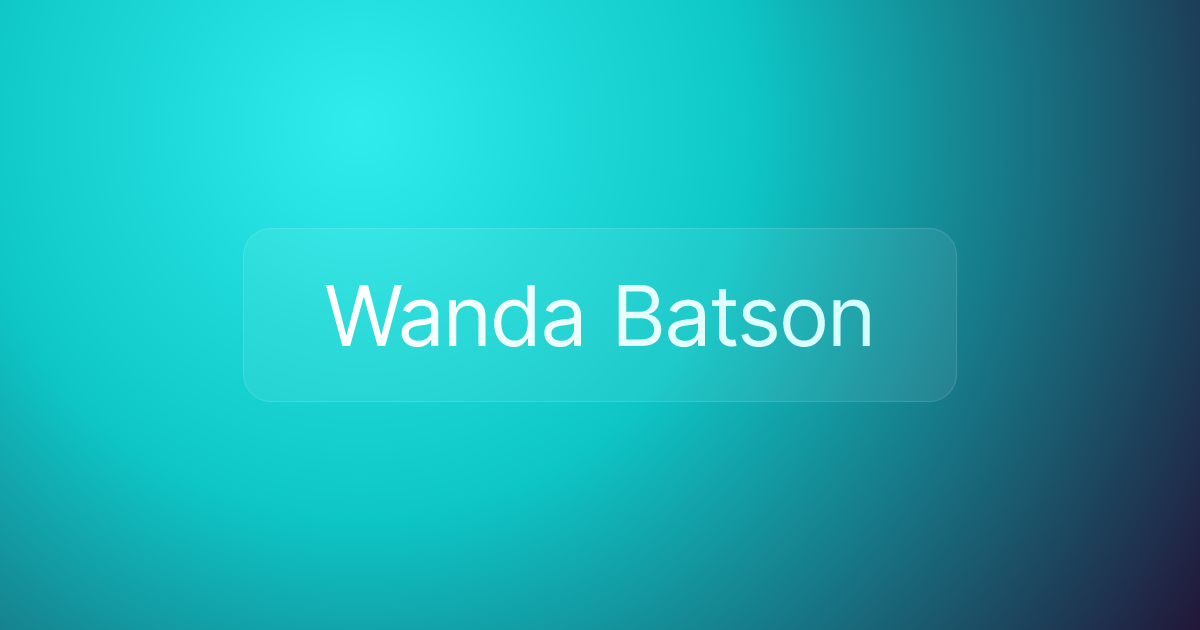 Wanda Batson