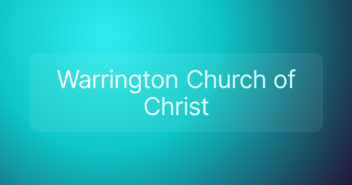 Warrington Church of Christ