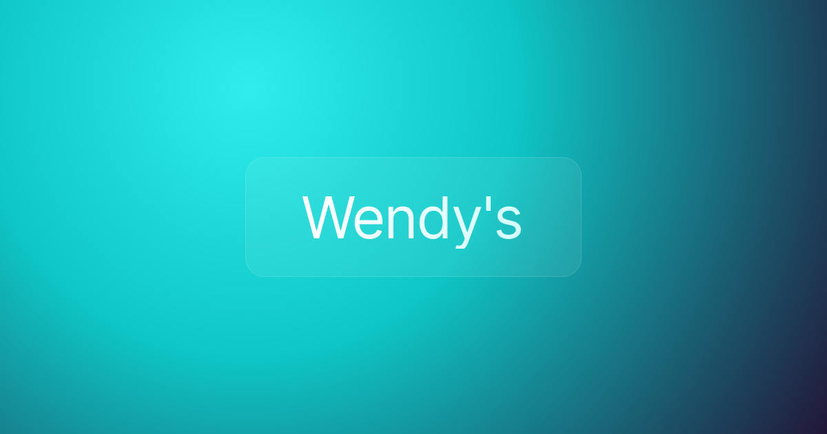 Wendy's