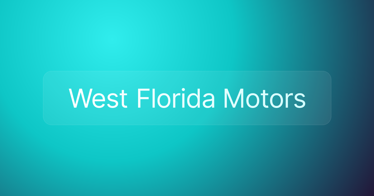 West Florida Motors