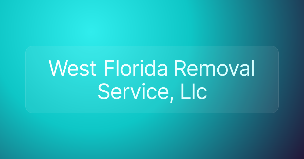 West Florida Removal Service, Llc