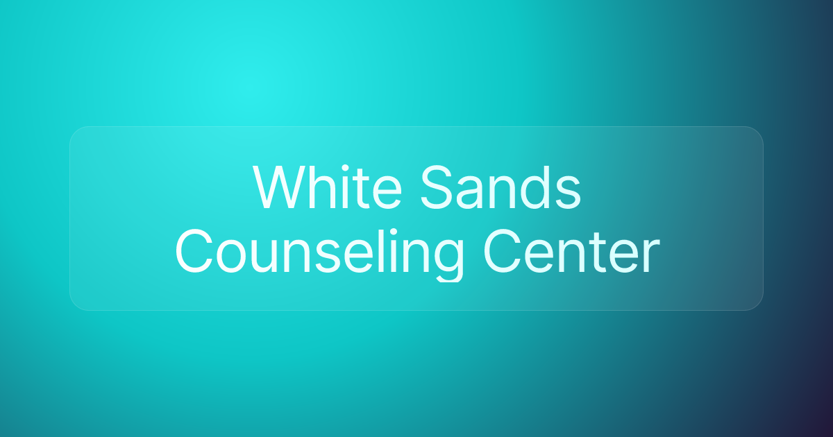 White Sands Counseling Center