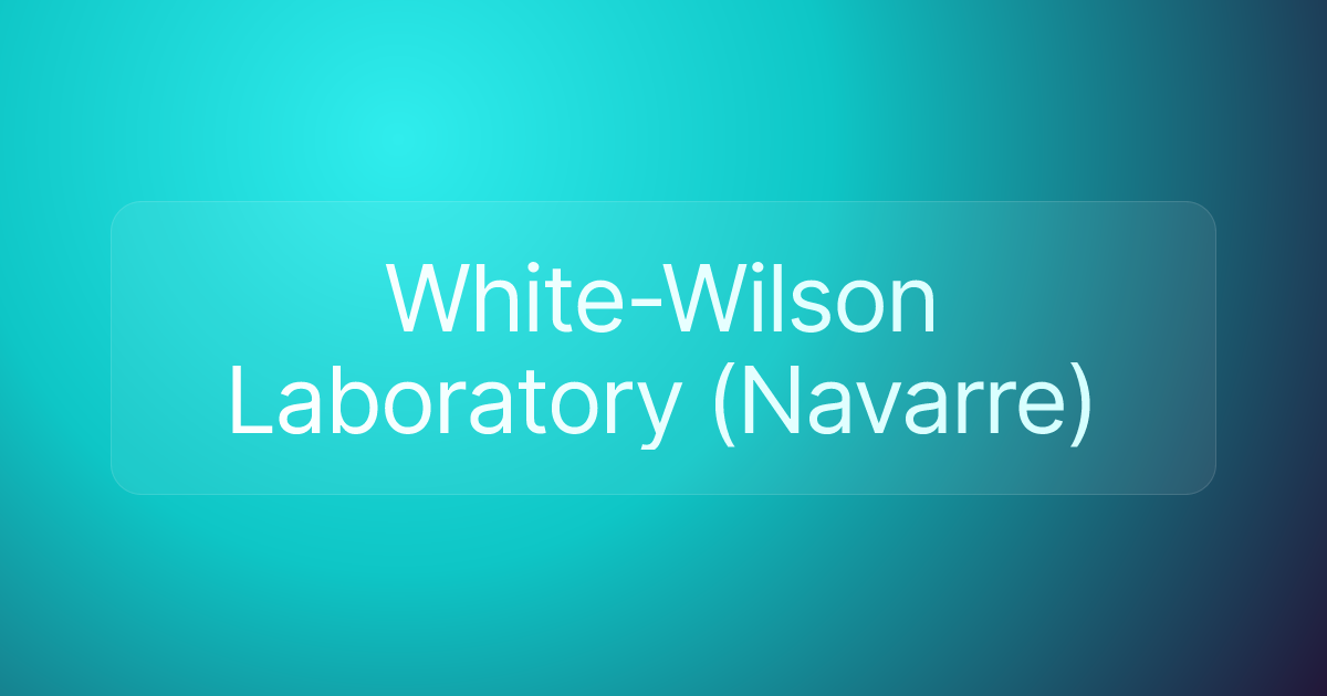 White-Wilson Laboratory (Navarre)