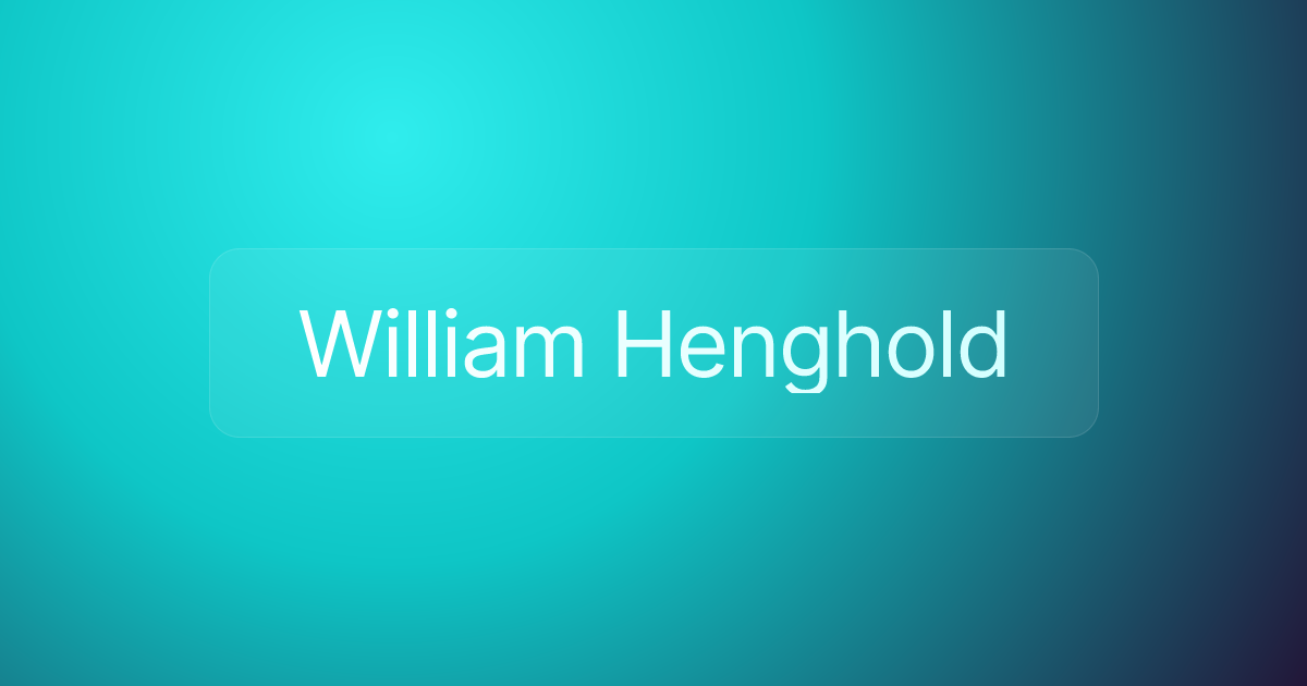 William Henghold