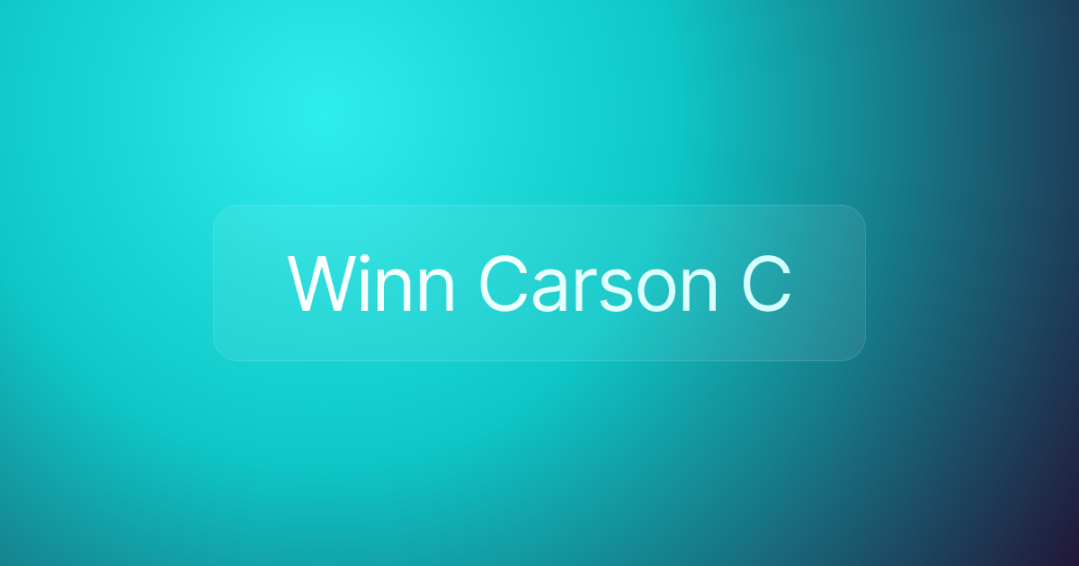 Winn Carson C