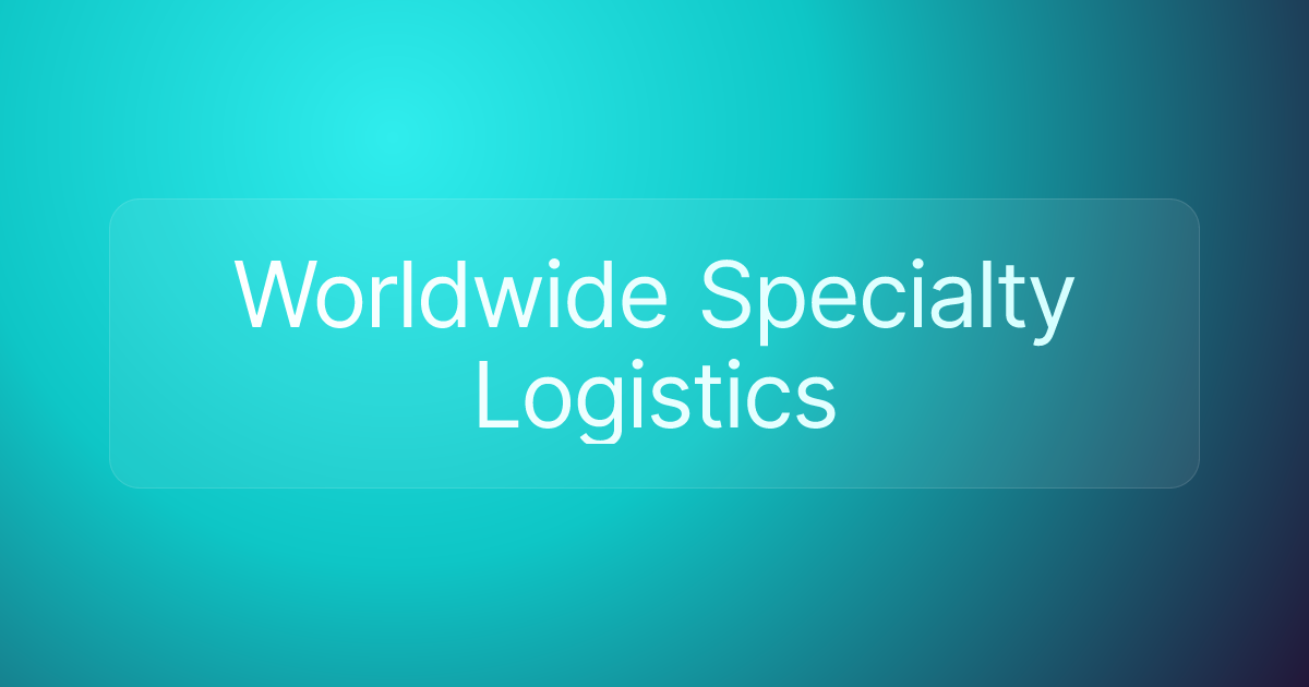 Worldwide Specialty Logistics