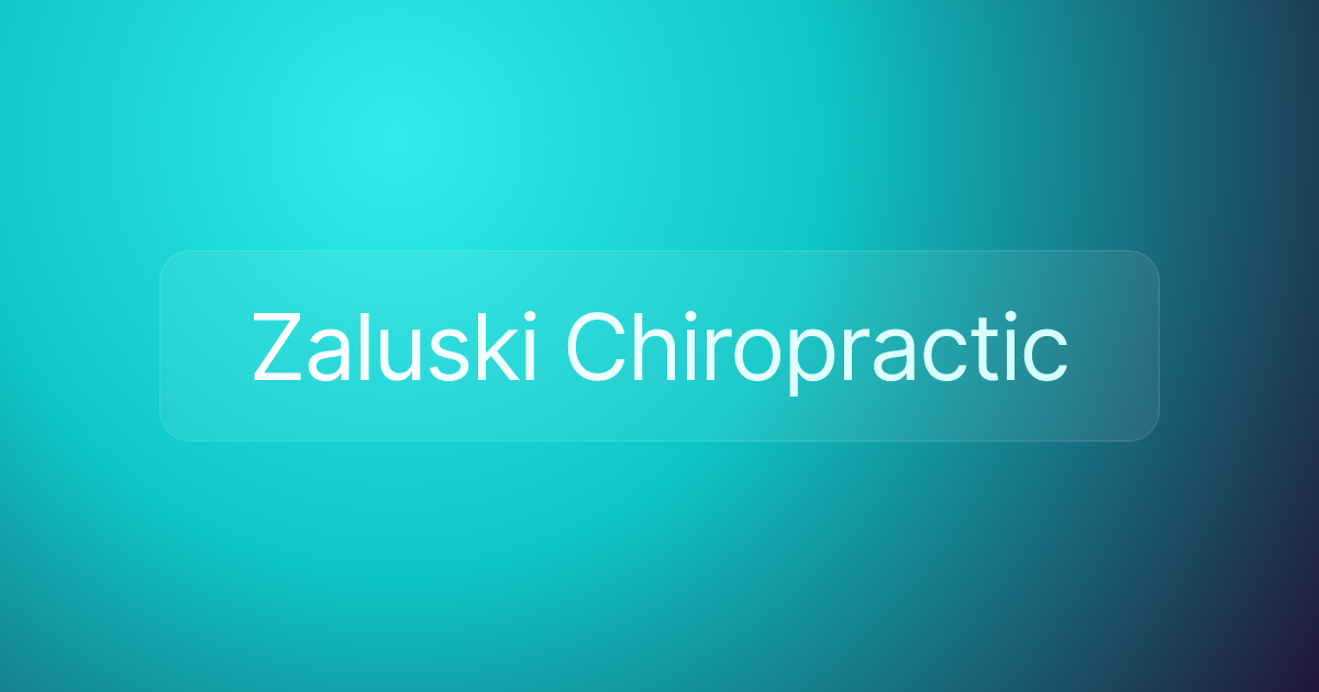 Zaluski Chiropractic