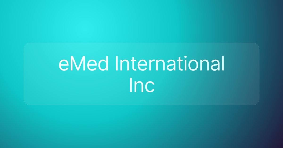 eMed International Inc