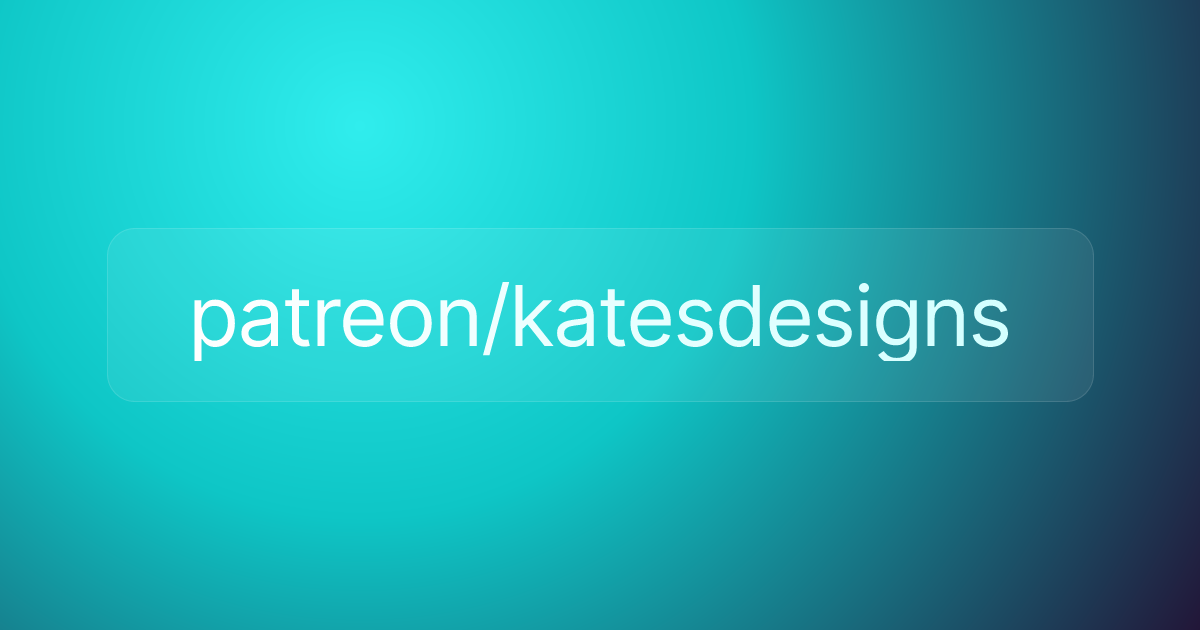 patreon/katesdesigns